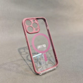 کاور مگ سیف مدل رنگی برای iPhone 13 Pro Max سرخابی