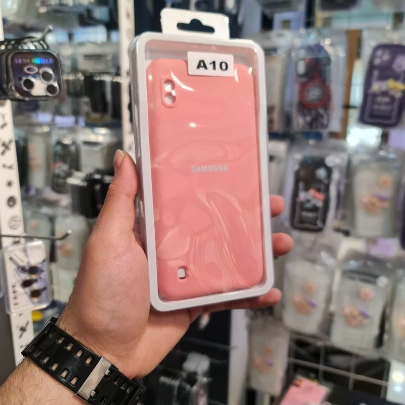 قاب محافظ سیلیکونی گوشی سامسونگ A10 صورتی