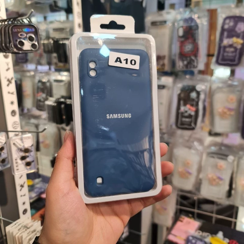 قاب محافظ سیلیکونی گوشی سامسونگ A10 سورمه ای