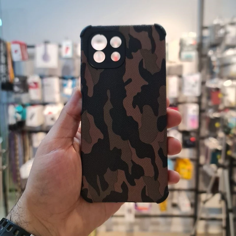 قاب چرمی چیریکی مدل xiaomi mi 11 lite قهوهای