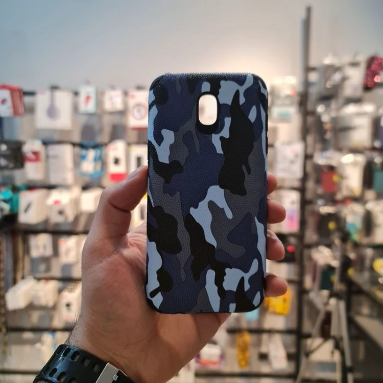 قاب چرمی چیریکی مدل samsung J7 Pro آبی