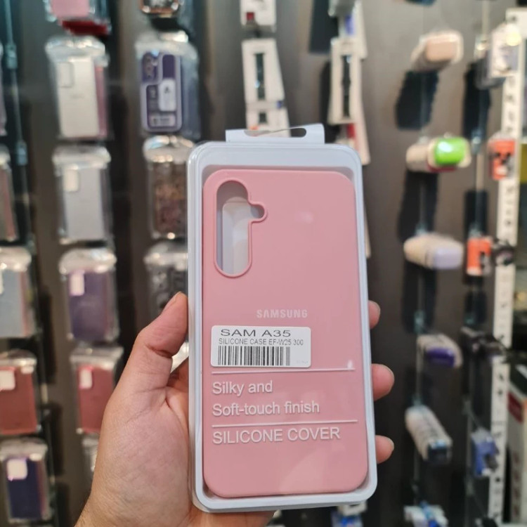قاب محافظ سیلیکونی گوشی سامسونگ Samsung Galaxy A20 . A30 صورتی