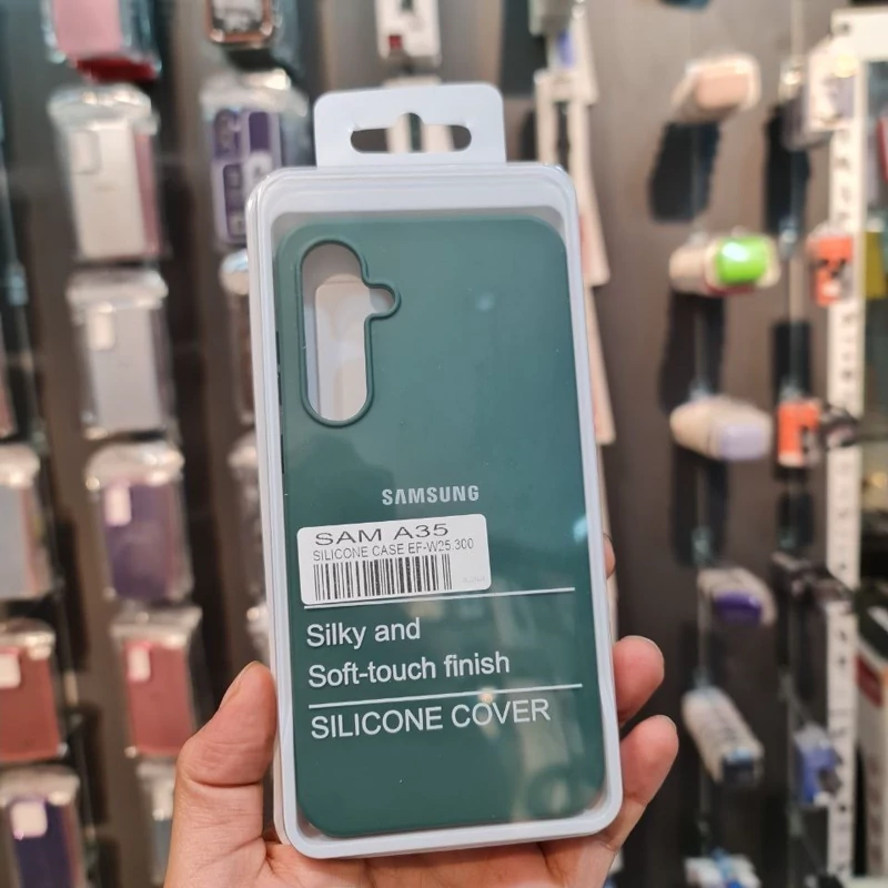 قاب محافظ سیلیکونی گوشی سامسونگ Samsung Galaxy A20 . A30 سبز کله غازی