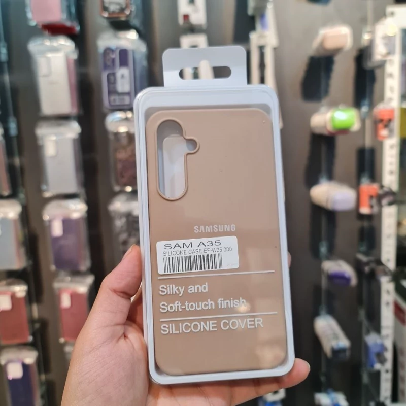 قاب محافظ سیلیکونی گوشی سامسونگ Samsung Galaxy A20 . A30 کرم