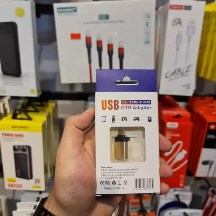 مبدل USB-C به USB OTG مدل ra-otg