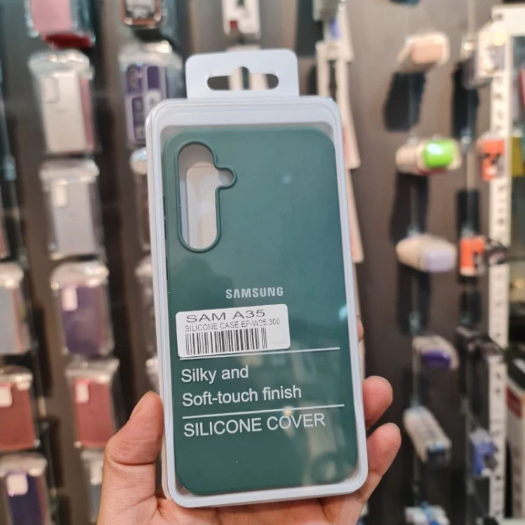 قاب محافظ سیلیکونی گوشی سامسونگ Samsung Galaxy M14 یشمی