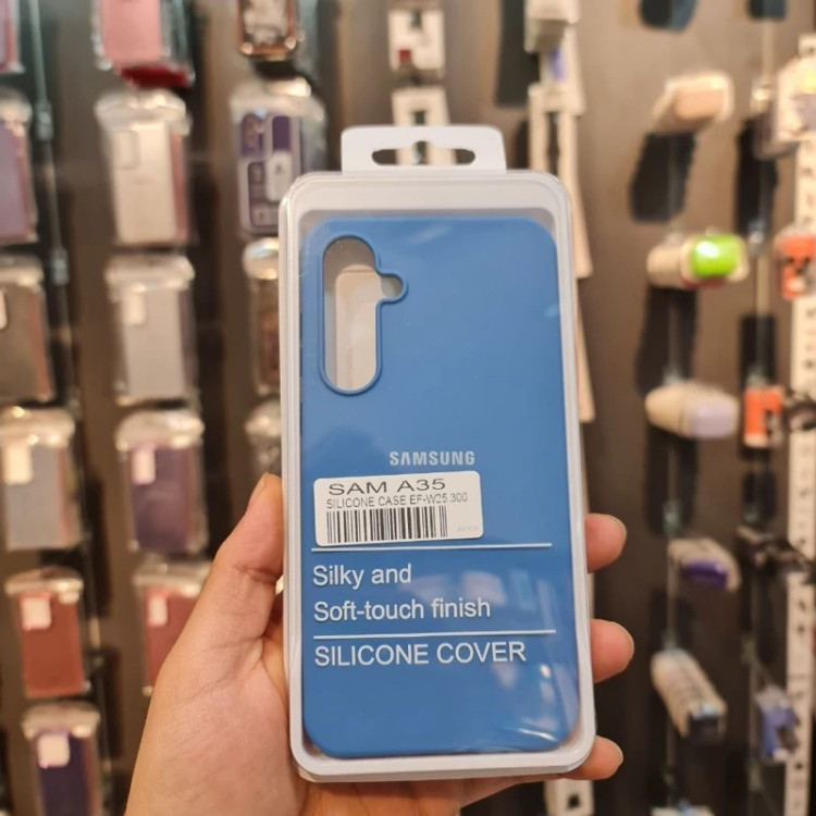 قاب محافظ سیلیکونی گوشی سامسونگ Samsung Galaxy M14 آبی