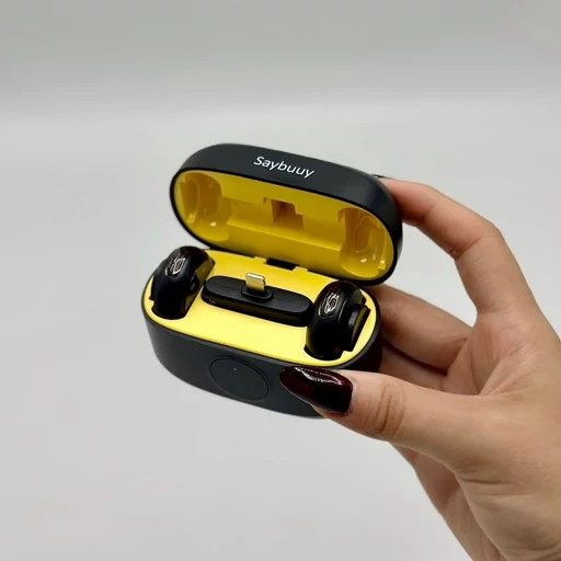 خرید و قیمت میکروفون یقهای بیسیم SAYBUUY MIC1 از اکسسوری استور مناسب تولید محتوا و ضبط صدا