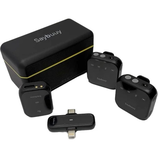 خرید و قیمت میکروفون یقهای بیسیم SAYBUUY MIC1 Pro از اکسسوری استور مناسب تولید محتوا و ضبط صدا