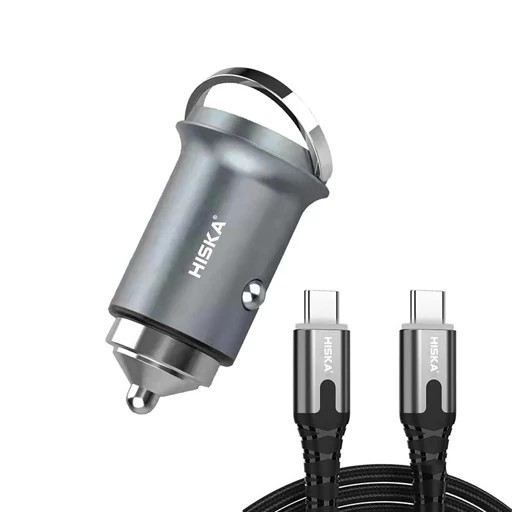 خرید و قیمت شارژر فندکی 63 وات هیسکا مدل HCC-317 از اکسسوری استور با فناوری PD و QC 3.0