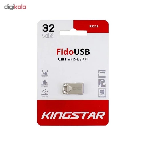 فلش مموری کینگ استار مدل KS218 با ظرفیت 32 گیگابایت و طراحی بسیار کوچک.