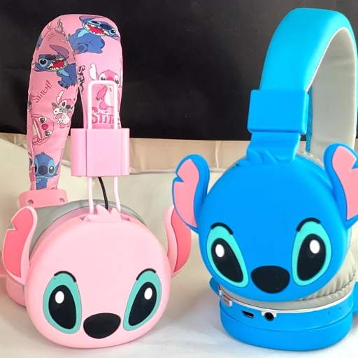 هدفون عروسکی طرح استیج  آبی مدل AH-806