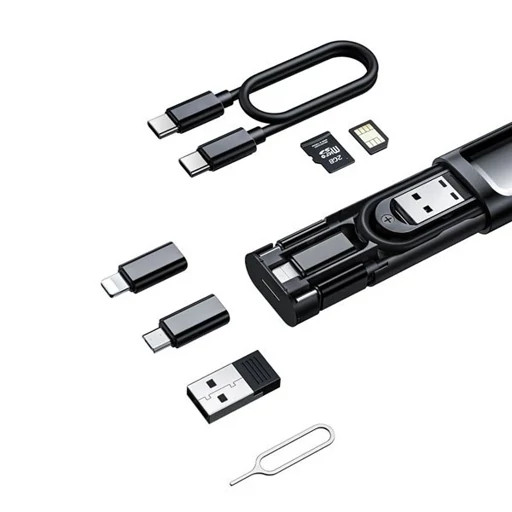 کابل چندسر مکدودو مدل WF-1720 با قابلیت شارژ آیفون، تایپسی و میکرو.