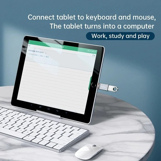 مبدل USB به لایتنینگ مکدودو OT-8600 با بدنه آلومینیومی و طراحی مینیمال.