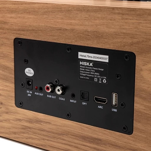 اسپیکر بلوتوثی برند هیسکا مدل L75ms با طراحی جذاب و مدرن، موجود در فروشگاه اکسسوری استور.