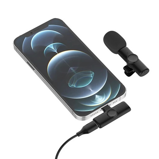 میکروفن بی سیم یقهای K11 Lightning مناسب آیفون و آیپد با اتصال به پورت لایتنینگ