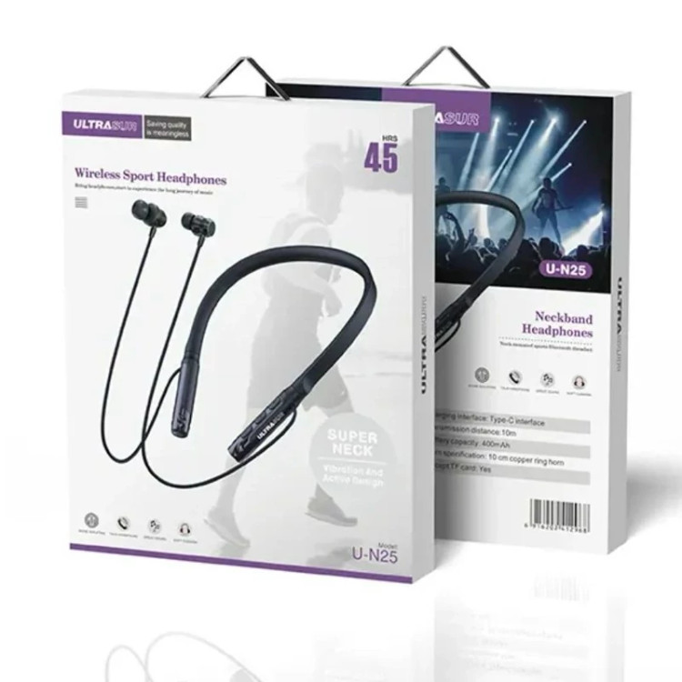 هندزفری بلوتوثی گرَدنی اولتراسور مدل U-N25