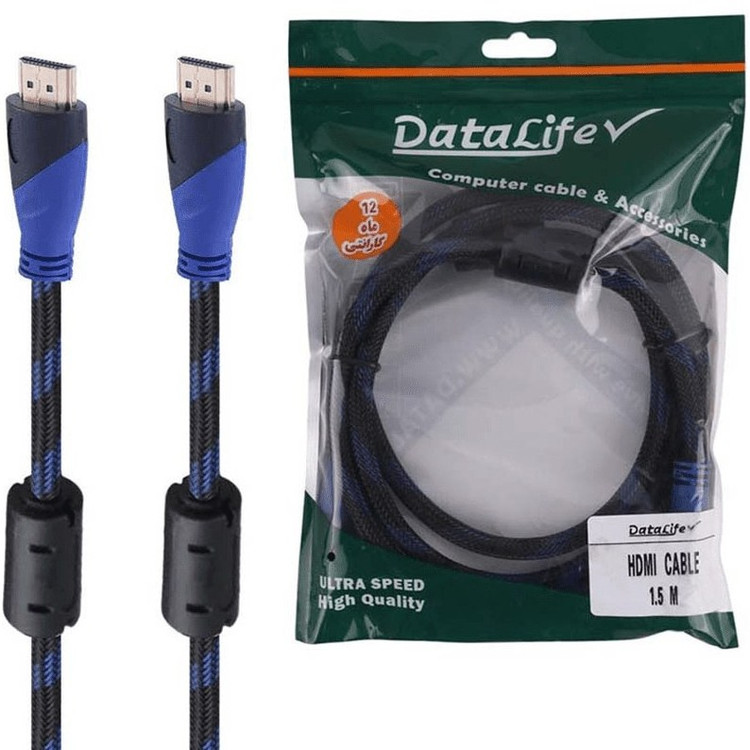 خرید کابل HDMI کنفی ۱.۵ متری دیتالایف DATALIFE با بهترین قیمت از اکسسوری استور