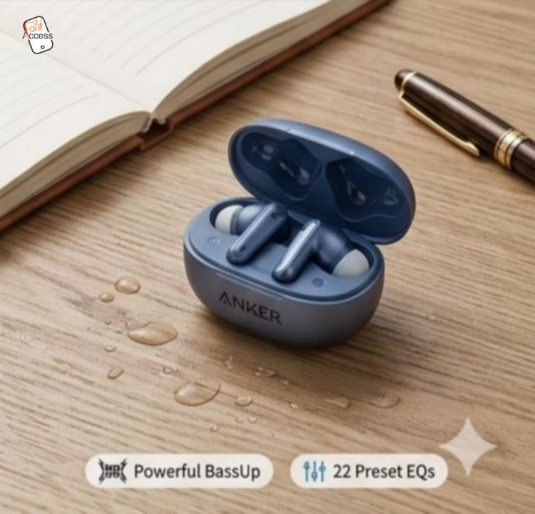 خرید و بررسی قیمت هندزفری Anker Soundcore A8i آبی در اکسسوری استور