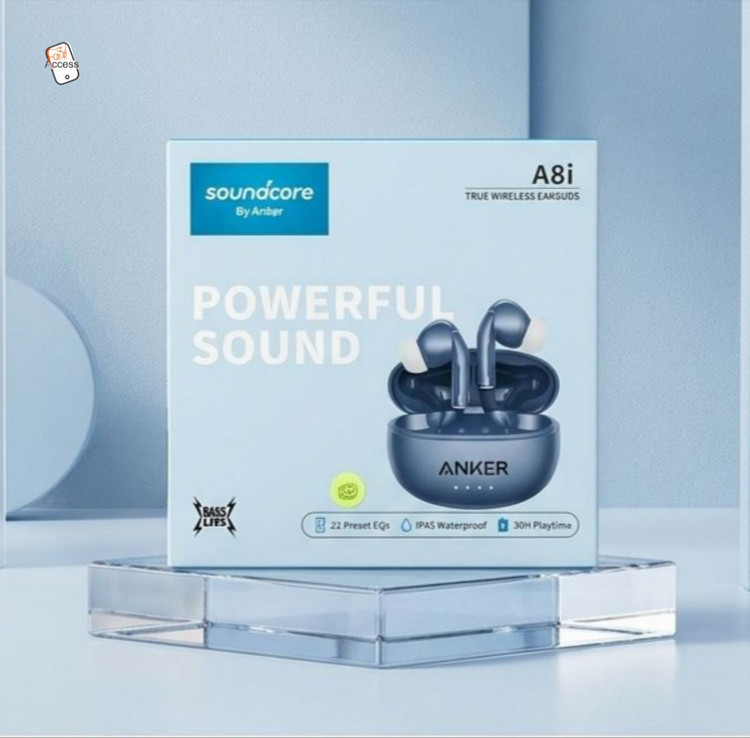 خرید و بررسی قیمت هندزفری Anker Soundcore A8i آبی در اکسسوری استور