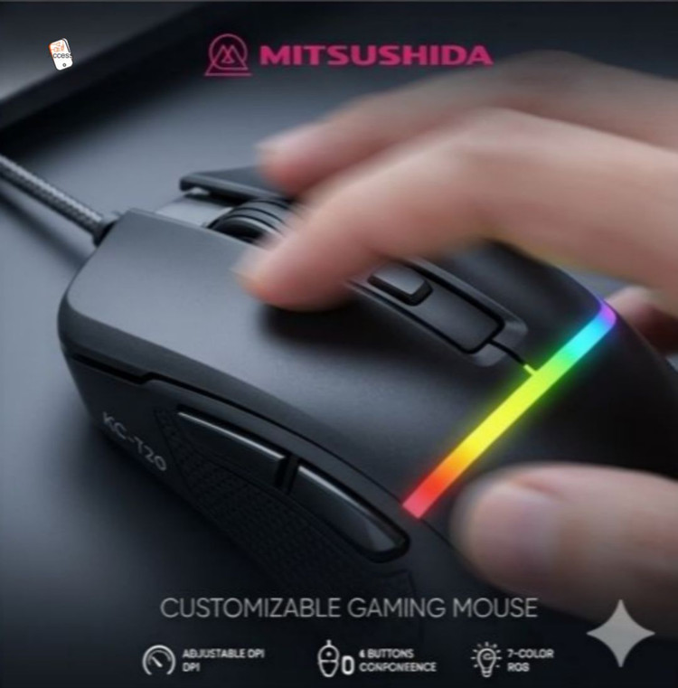 خرید و مشاهده قیمت ماوس گیمینگ Mitsushida KC-T20 در اکسسوری استور