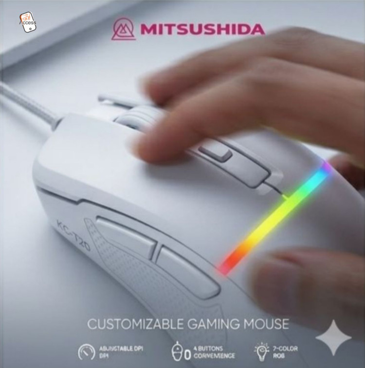 خرید و مشاهده قیمت ماوس گیمینگ Mitsushida KC-T20 در اکسسوری استور