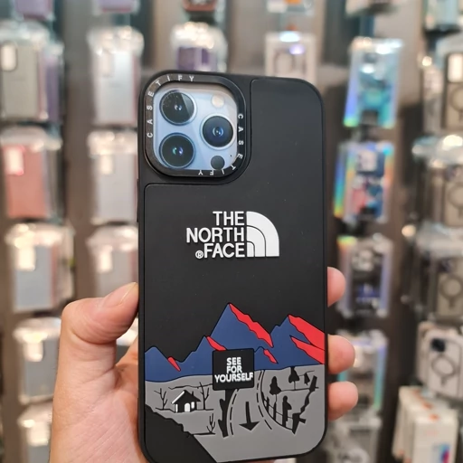قاب آیفون سیلیکونی ضد ضربه اورجینال   iphone 12promaxمدلnorth face