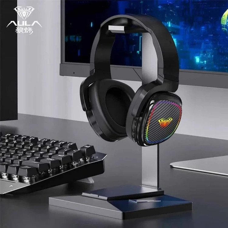 خرید و مشاهده قیمت هدست بی سیم گیمینگ آئولا مدل F608 با نورپردازی RGB در اکسسوری استور