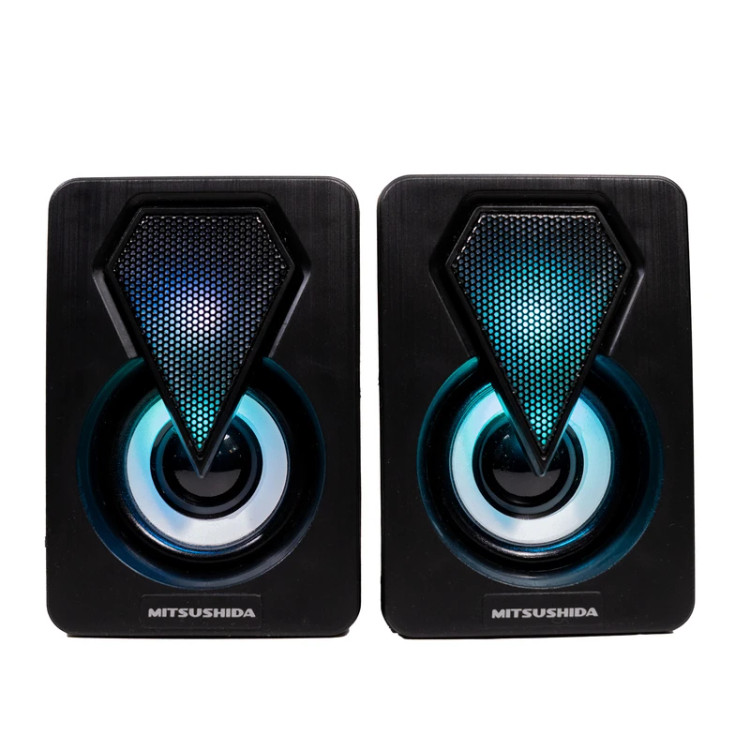 خرید و مشاهده قیمت اسپیکر دسکتاپ میتسوشیدا مدل KC-1046 با نور RGB در اکسسوری استور