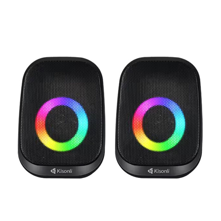خرید و قیمت اسپیکر مینیاتوری Kisonli X27 با نور RGB در اکسسوری استور