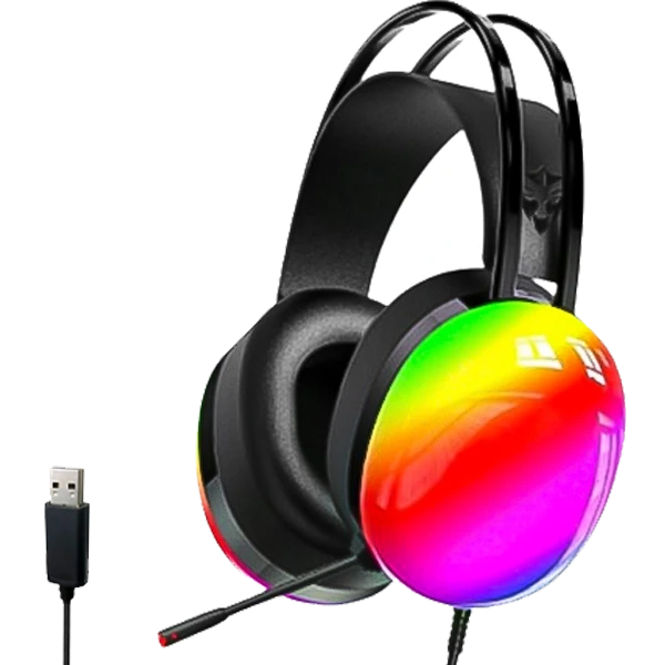 خرید و قیمت هدست گیمینگ G602 با سیم صدای ۷.۱ کاناله و نورپردازی RGB