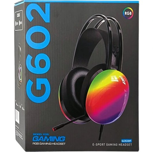خرید و قیمت هدست گیمینگ G602 با سیم صدای ۷.۱ کاناله و نورپردازی RGB