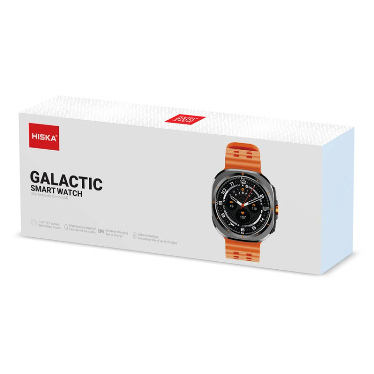 خرید و قیمت ساعت هوشمند هیسکا مدل GALACTIC با بند سیلیکونی