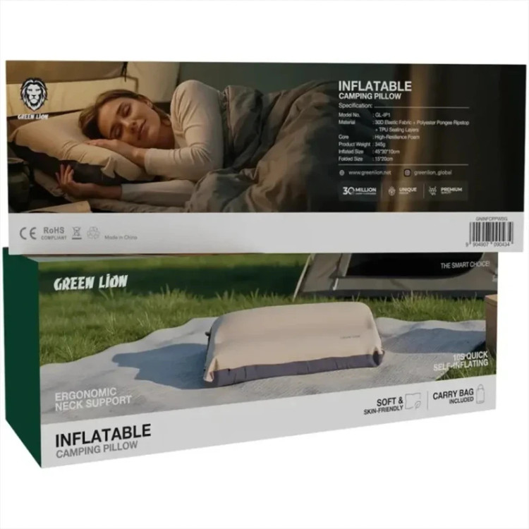 خرید وقیمت بالش بادی سفری گرین لاین مدل INFLATBABLE CAMPING PILLOW