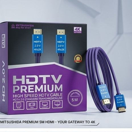خرید و قیمت کابل HDMI 2.0 مدل HDTV Premium برند Mitsushida طول ۳ متر در اکسسوری استور