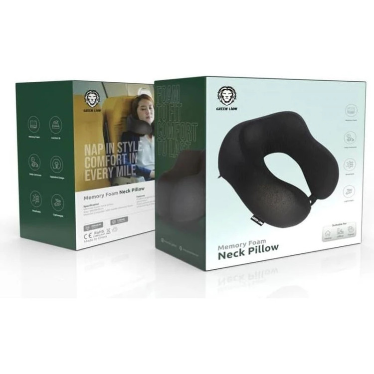 خرید و قیمت بالش طبی گردنی گرین لاین مدل GNMEFMNECKBK در اکسسوری استور.