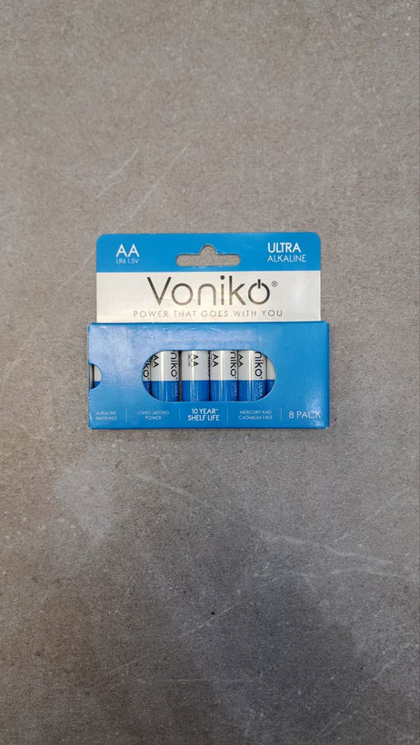 خرید و قیمت باتری قلمی آلکالاین Voniko بسته 8 عددی از اکسسوری استور