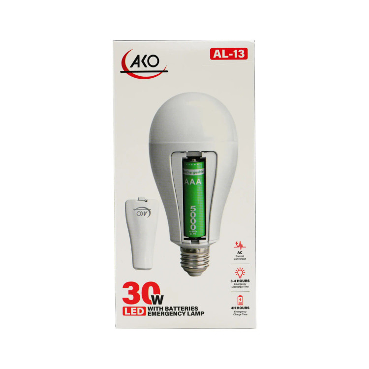 خرید و بررسی قیمت چراغ اضطراری LED آکو مدل AL-13 در اکسسوری استور