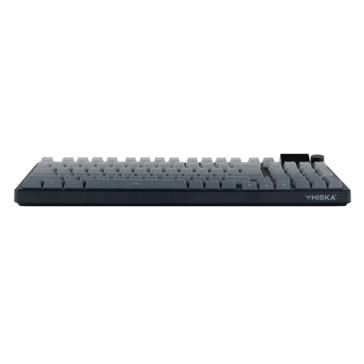 تصویر کیبورد گیمینگ مکانیکال هیسکا مدل HX-KEG450 با صفحهنمایش رنگی و نورپردازی RGB، مناسب برای خرید با بهترین قیمت از اکسسوری استور.