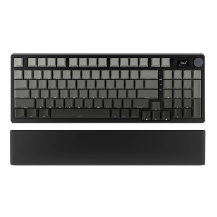 تصویر کیبورد گیمینگ مکانیکال هیسکا مدل HX-KEG450 با صفحهنمایش رنگی و نورپردازی RGB، مناسب برای خرید با بهترین قیمت از اکسسوری استور.