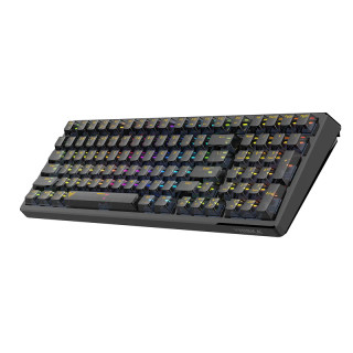 تصویر کیبورد گیمینگ مکانیکال هیسکا مدل HX-KEG460 با کلیدهای شفاف و نورپردازی RGB، مناسب برای خرید با بهترین قیمت از اکسسوری استور.