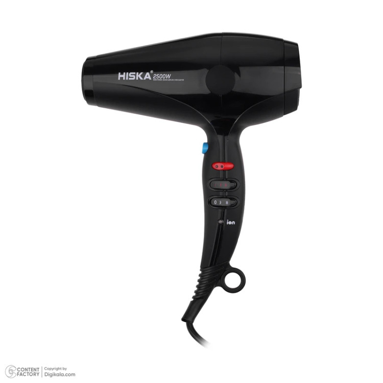 سشوار حرفهای هیسکا مدل H5261 با موتور AC ۲۵۰۰ وات و فناوری یون - مناسب برای خرید با قیمت عالی از اکسسوری استور
