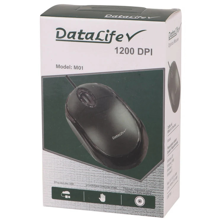خرید موس با سیم DataLife مدل M01 | قیمت مناسب | اکسسوری استور