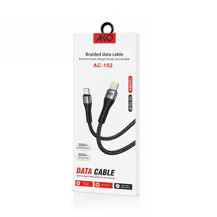 خرید کابل تبدیل USB-C به لایتنینگ آکو مدل AC-102 با بهترین قیمت در اکسسوری استور