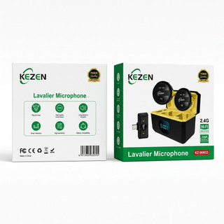 خرید میکروفون یقهای بیسیم KEZEN WM22 با کیفیت Hi-Fi از اکسسوری استور