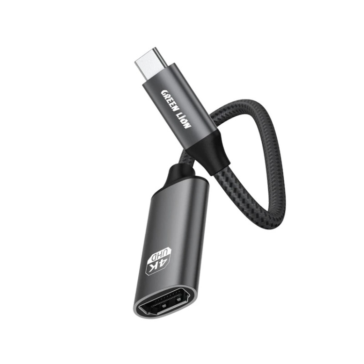 خرید کابل تبدیل USB-C به HDMI گرین لاین مدل GN4KCTHDMI با کیفیت 4K از اکسسوری استور